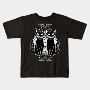 PUMPKATZ: Halloween pumpkin head cats! Kids T-Shirt